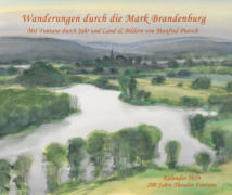 Manfred Pietsch I Blick auf Brodowin 1987 I Aquarell I 24x32cm