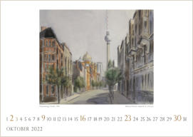 Manfred Pietsch I Oranienburger Straße 1996 I Aquarell I 24x28,5