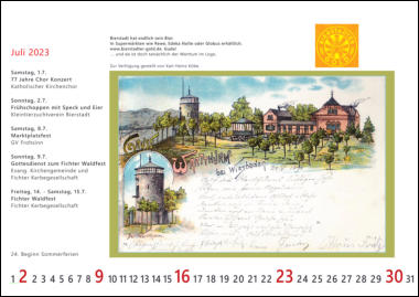 Bierstadt-Kalender 2023 I Mein Lieblingskalender
