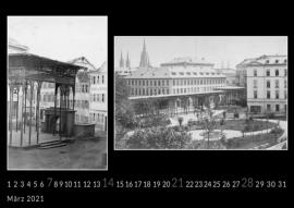 Wiesbaden-Kalender 2021 mit historischen s/w-Fotografien-Kochbrunnen-Mein Lieblingskalender