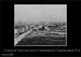 Wiesbaden-Wand-Kalender 2022 mit historischen s/w-Fotografien-Zeppelin-Herberanlagen-Reisingeranlagen-Mein Lieblingskalender