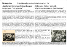 Wiesbaden-Wand-Kalender 2023 mit historischen s/w-Fotografien IAnanastörtchen I Königsberger Marzipan I Mein Lieblingskalender