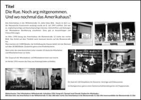 Wiesbaden-Wand-Kalender 2023 mit historischen s/w-Fotografien I Amerika Haus I Mein Lieblingskalender