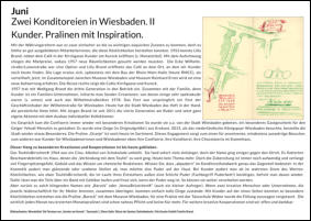 Wiesbaden-Wand-Kalender 2023 mit historischen s/w-Fotografien I Confiserie Kunder I Mein Lieblingskalender