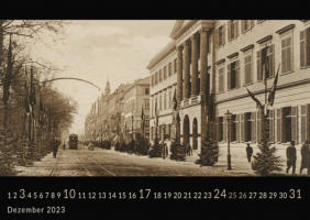 Wiesbaden-Wand-Kalender 2023 mit historischen s/w-Fotografien I Wilhelmstraße I Mein Lieblingskalender