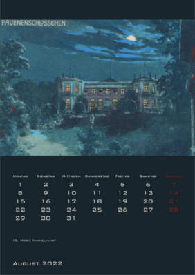 Wiesbaden Kalender 2022 I Wandkalender mit historischen Mondschein-Motiven I Mein Lieblingskalender